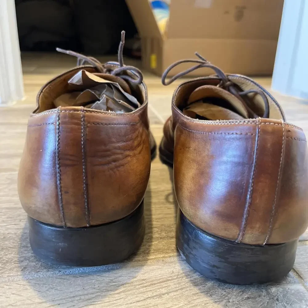 MAGNANNI FLEX MENS DRESS SHOES SIZE US12 MADE IN SPAIN GOOD CONDITION *READ*